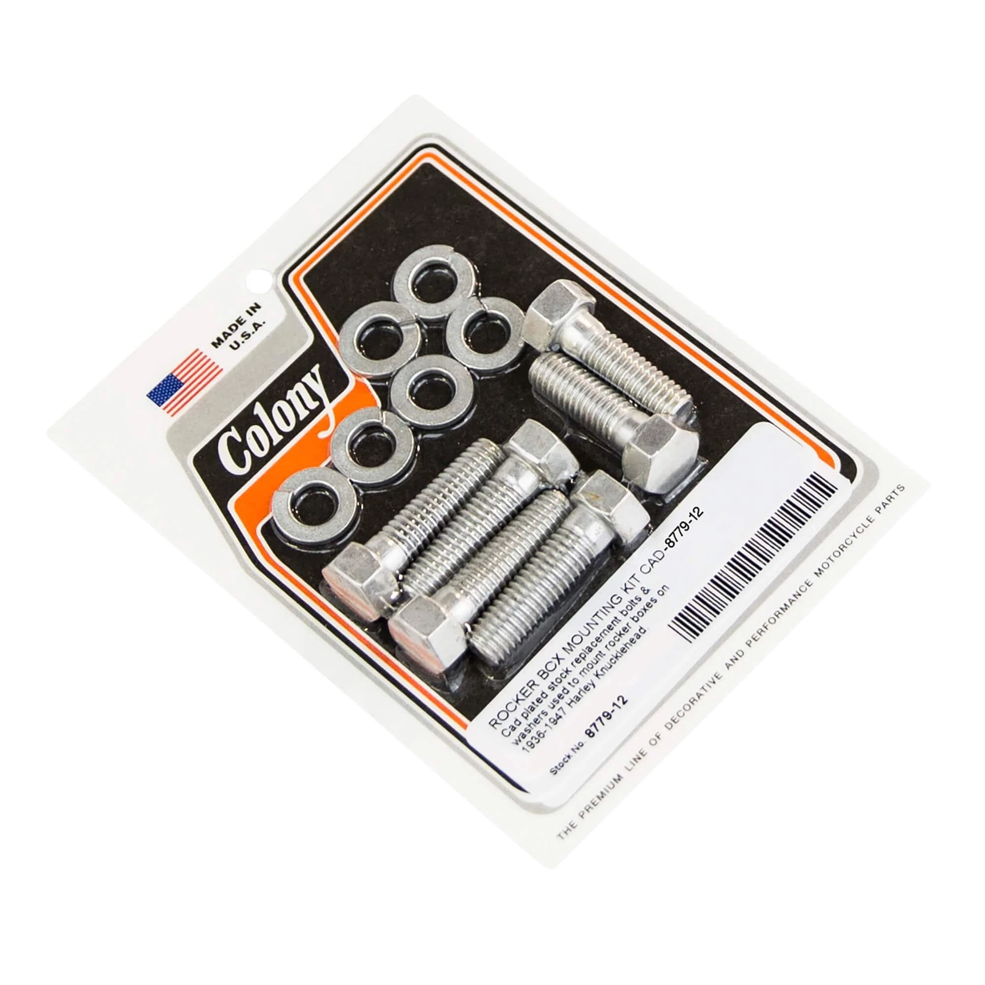 Colony #8779-12 Rocker Box Mounting Kit CAD Harley Knucklehead 36-47 1 Colony #8779-12 Rocker Box Mounting Kit CAD Harley Knucklehead 36-47