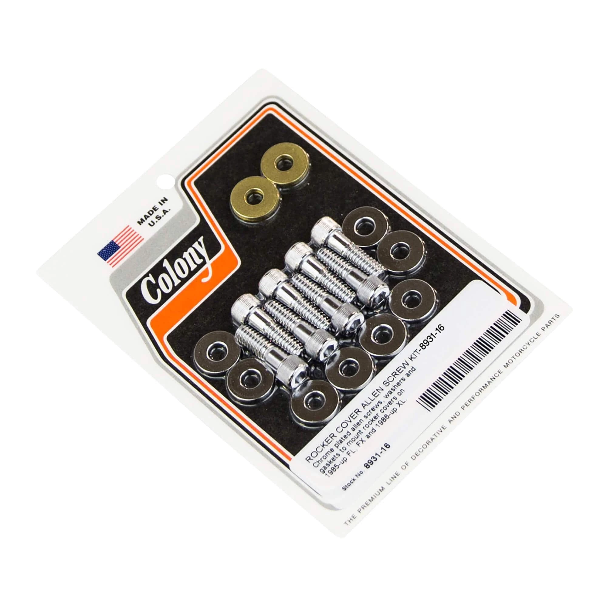 Colony #8931-16 Rocker Cover Chrome Allen Screw Kit Harley FL FX XL 1 Colony #8931-16 Rocker Cover Chrome Allen Screw Kit Harley FL FX XL