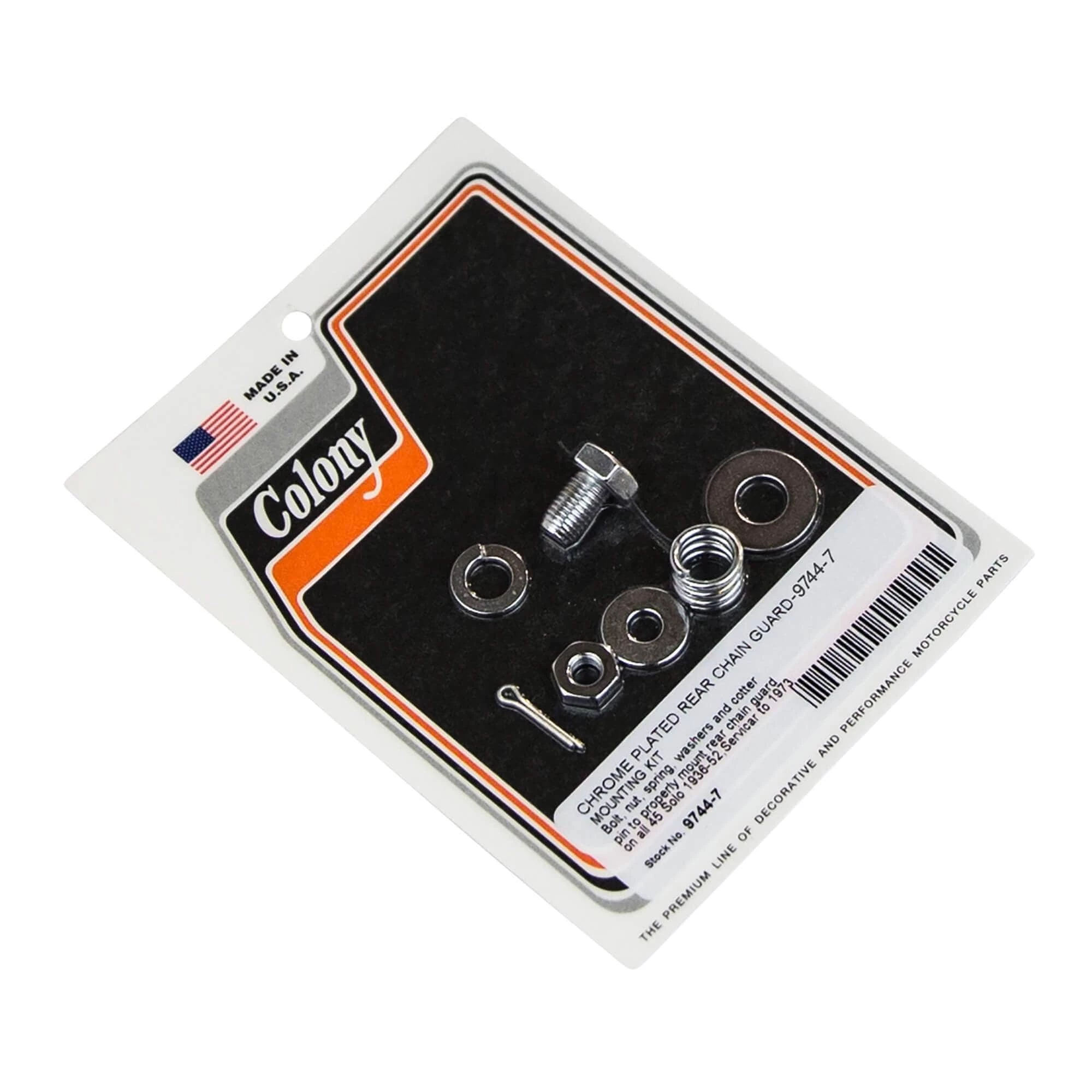 Colony #9744-7 Rear Chain Guard Mounting Kit Chrome Harley 45 Solo Servicar 1 Colony #9744-7 Rear Chain Guard Mounting Kit Chrome Harley 45 Solo Servicar