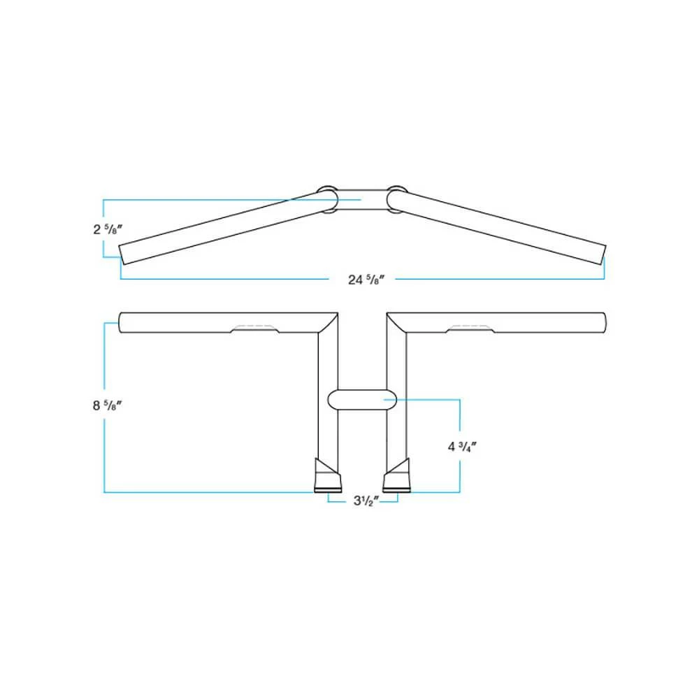Biltwell H2 Handlebars - 1 Inch - Chrome 3 Biltwell H2 Handlebars - 1 Inch - Chrome - Image 3