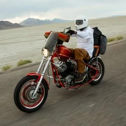 Biltwell Utility Mirror Rectangle Perch Mount - Chrome -Biltwell Shop RectanglePerchMount Chrome 1