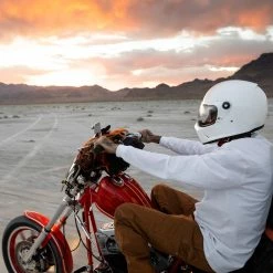 Biltwell Utility Mirror Rectangle Perch Mount - Chrome -Biltwell Shop RectanglePerchMount Chrome 2