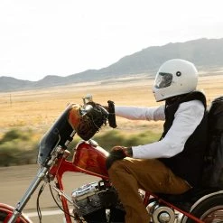 Biltwell Utility Mirror Rectangle Perch Mount - Chrome -Biltwell Shop RectanglePerchMount Chrome 3