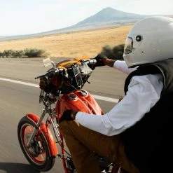 Biltwell Utility Mirror Rectangle Perch Mount - Chrome -Biltwell Shop RectanglePerchMount Chrome 4