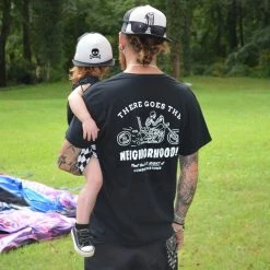 Lowbrow Customs There Goes The Neighborhood T-Shirt 9 Lowbrow Customs There Goes The Neighborhood T-Shirt -Biltwell Shop There Goes Neighborhood Shirt Lifestyle P1