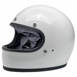 Biltwell Gringo DOT/ECE Approved Full Face Helmet - Gloss White