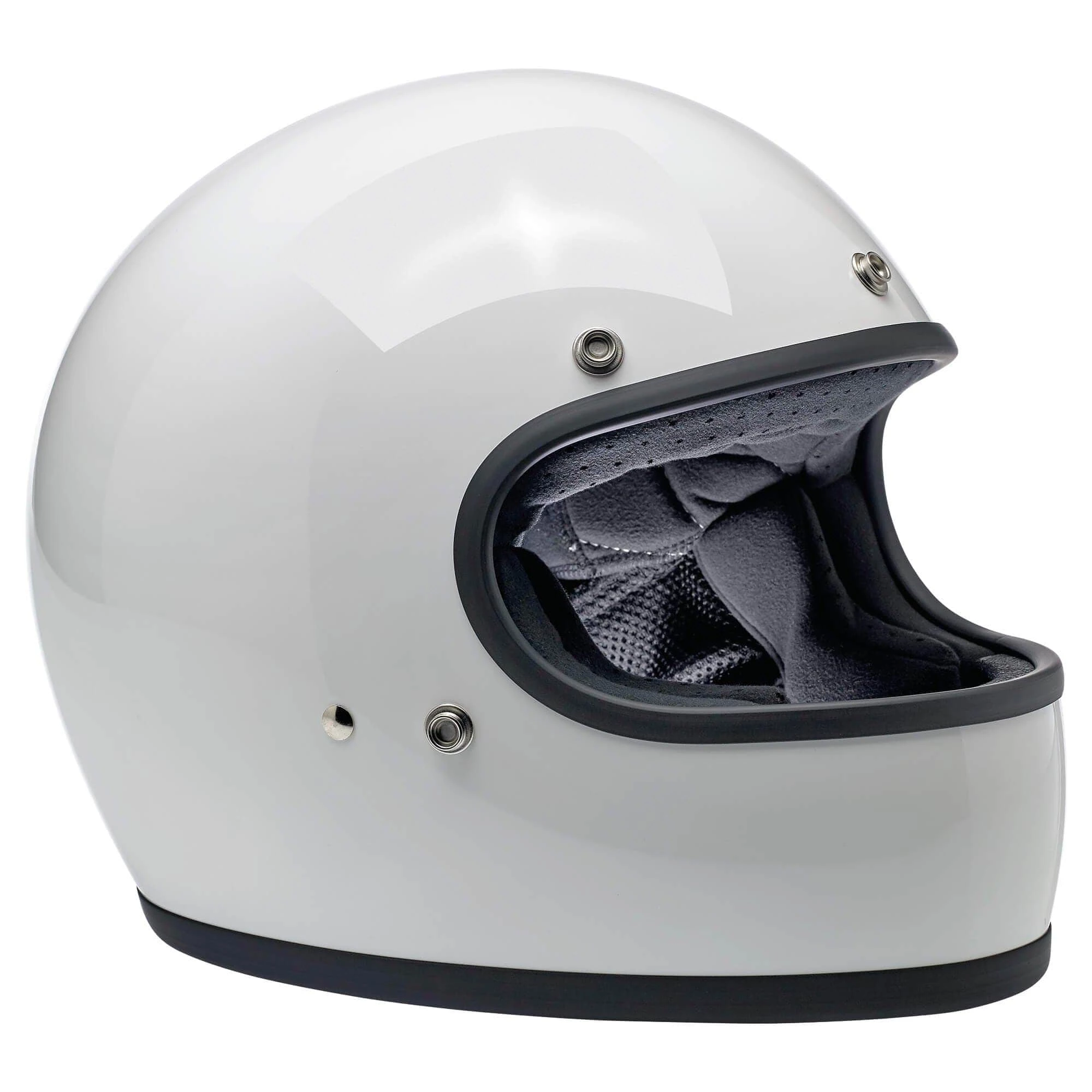 Biltwell Gringo DOT/ECE Approved Full Face Helmet - Gloss White 2 Biltwell Gringo DOT/ECE Approved Full Face Helmet - Gloss White - Image 2