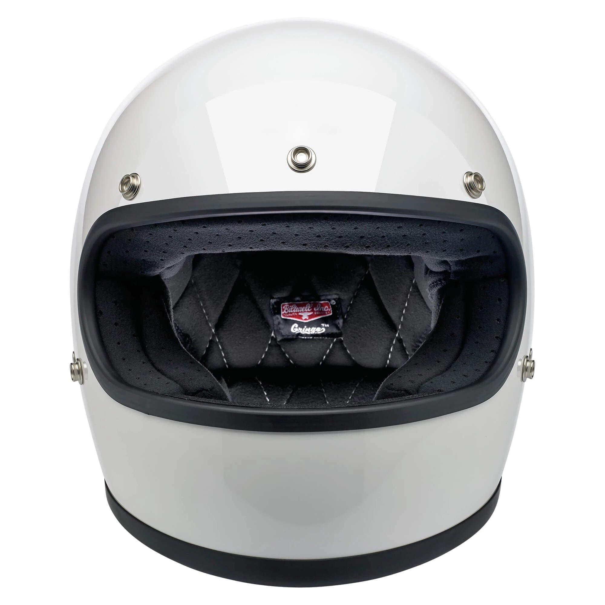 Biltwell Gringo DOT/ECE Approved Full Face Helmet - Gloss White 6 Biltwell Gringo DOT/ECE Approved Full Face Helmet - Gloss White - Image 6