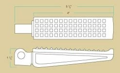 Biltwell Sanderson Cast Polished Stainless Foot Pegs 9 Biltwell Sanderson Cast Polished Stainless Foot Pegs -Biltwell Shop fitment image 146 1410457555 tech illustration pegs sanderson