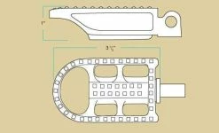 Biltwell Mushman Foot Pegs- H-D - Cast Polished Stainless -Biltwell Shop fitment image 212 1414705481 tech illustration pegs mushman2 1