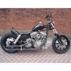 Cycle Standard Fat Bob Steel Fender-Left Side Chain Relief -Biltwell Shop large 1146 fat bob steel chopper fender photo 7