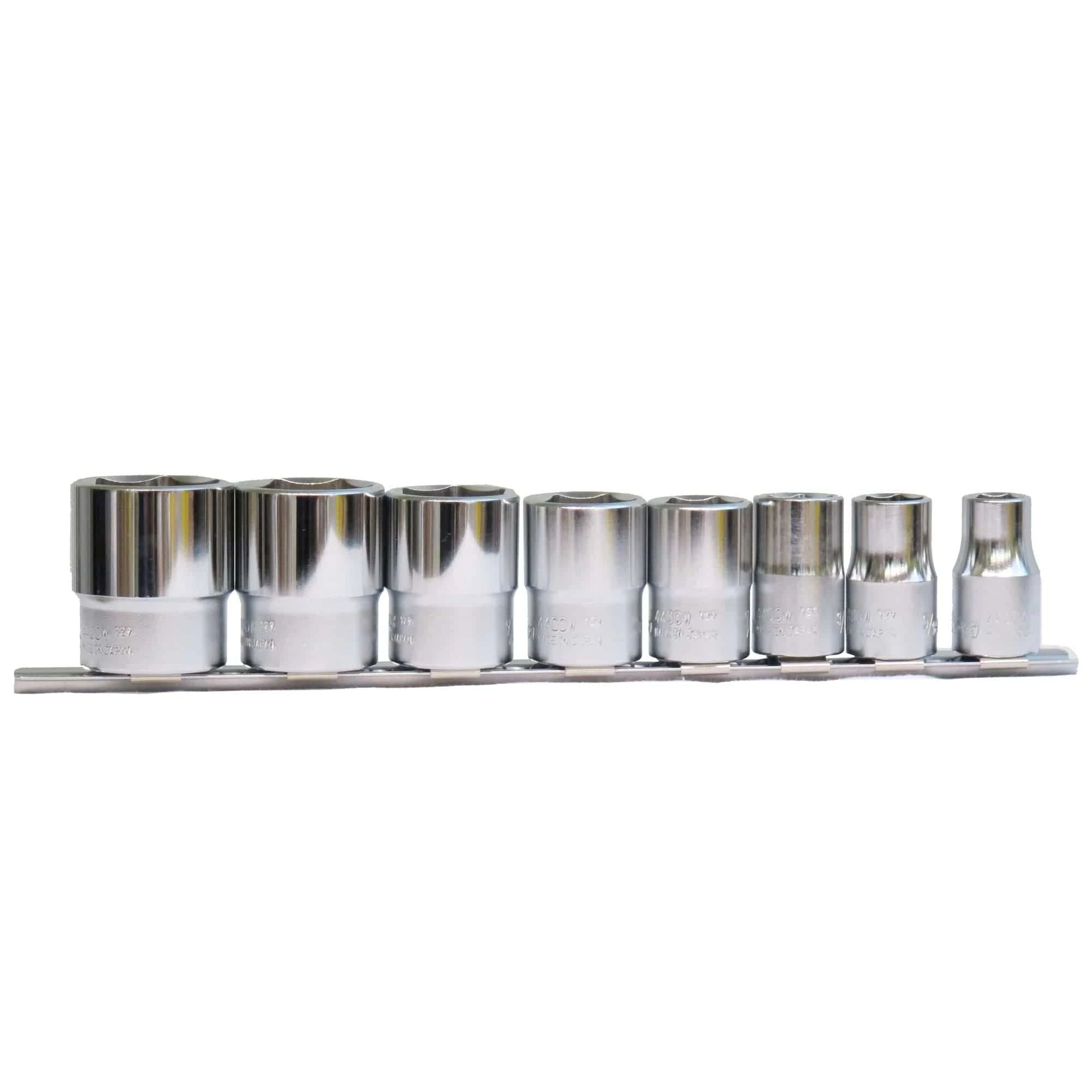 British Standard Whitworth 8 Piece 6-pt Socket Set - 1/2 Inch Drive 2 British Standard Whitworth 8 Piece 6-pt Socket Set - 1/2 Inch Drive - Image 2