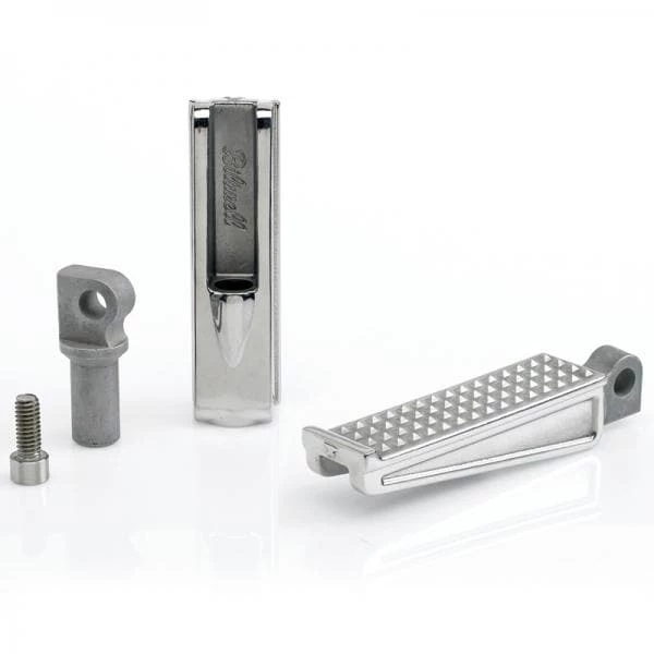 Biltwell Sanderson Cast Polished Stainless Foot Pegs 2 Biltwell Sanderson Cast Polished Stainless Foot Pegs - Image 2