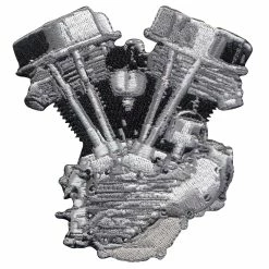 Lowbrow Customs HD Panhead Motor / Engine Patch