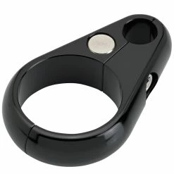 Lowbrow Customs Clutch / Brake Cable Clamp - Black - For 1-1/8 Inch Frame Tubing