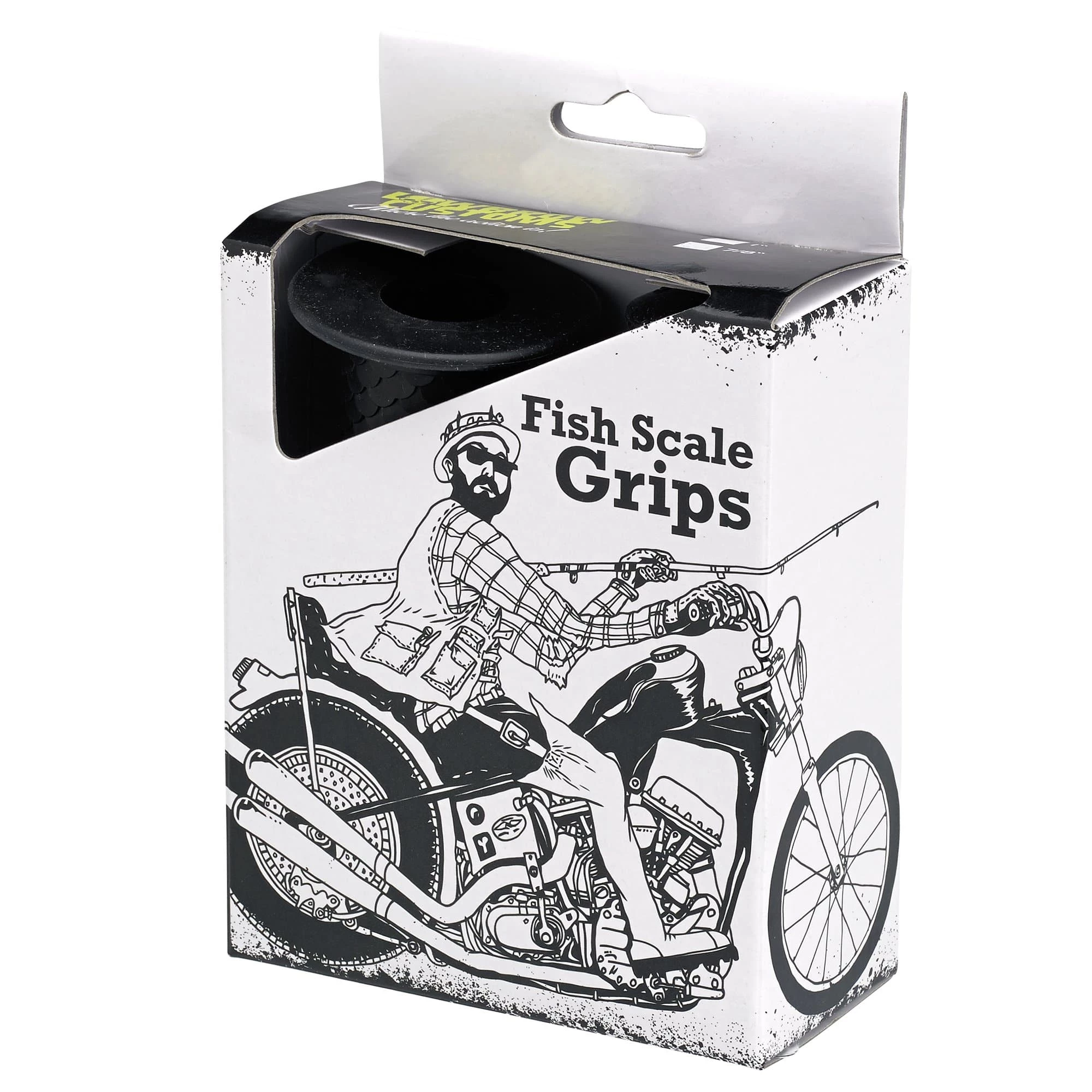 Lowbrow Customs Fish Scale Grips - Black - 1inch 3 Lowbrow Customs Fish Scale Grips - Black - 1inch - Image 3