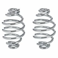 Lowbrow Customs Solo Seat Springs - Barrel Style - 4 Inch Chrome