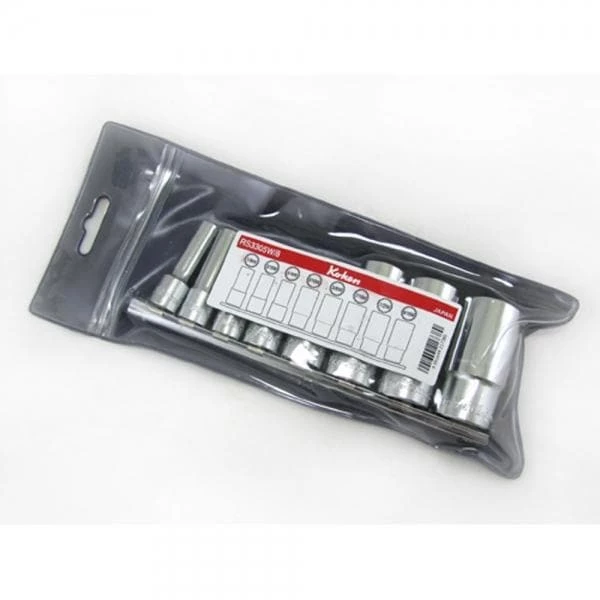 British Standard Whitworth 8 Pc 12-pt Deep Well Socket Set Koken 3/8" Drive 3 British Standard Whitworth 8 Pc 12-pt Deep Well Socket Set Koken 3/8" Drive - Image 3