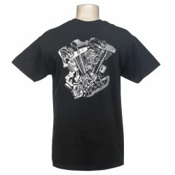 Lowbrow Customs Shovelhead Motor T-Shirt - Shovelhead Engine