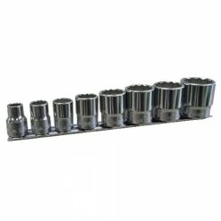 British Standard Whitworth 8 Piece 12-pt Socket Set By Koken 3/8 Inch Drive