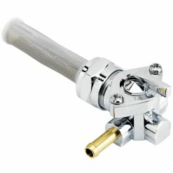 Cycle Standard 22mm Petcock Harley-Davidson Style - Chrome - Left Hand Outlet