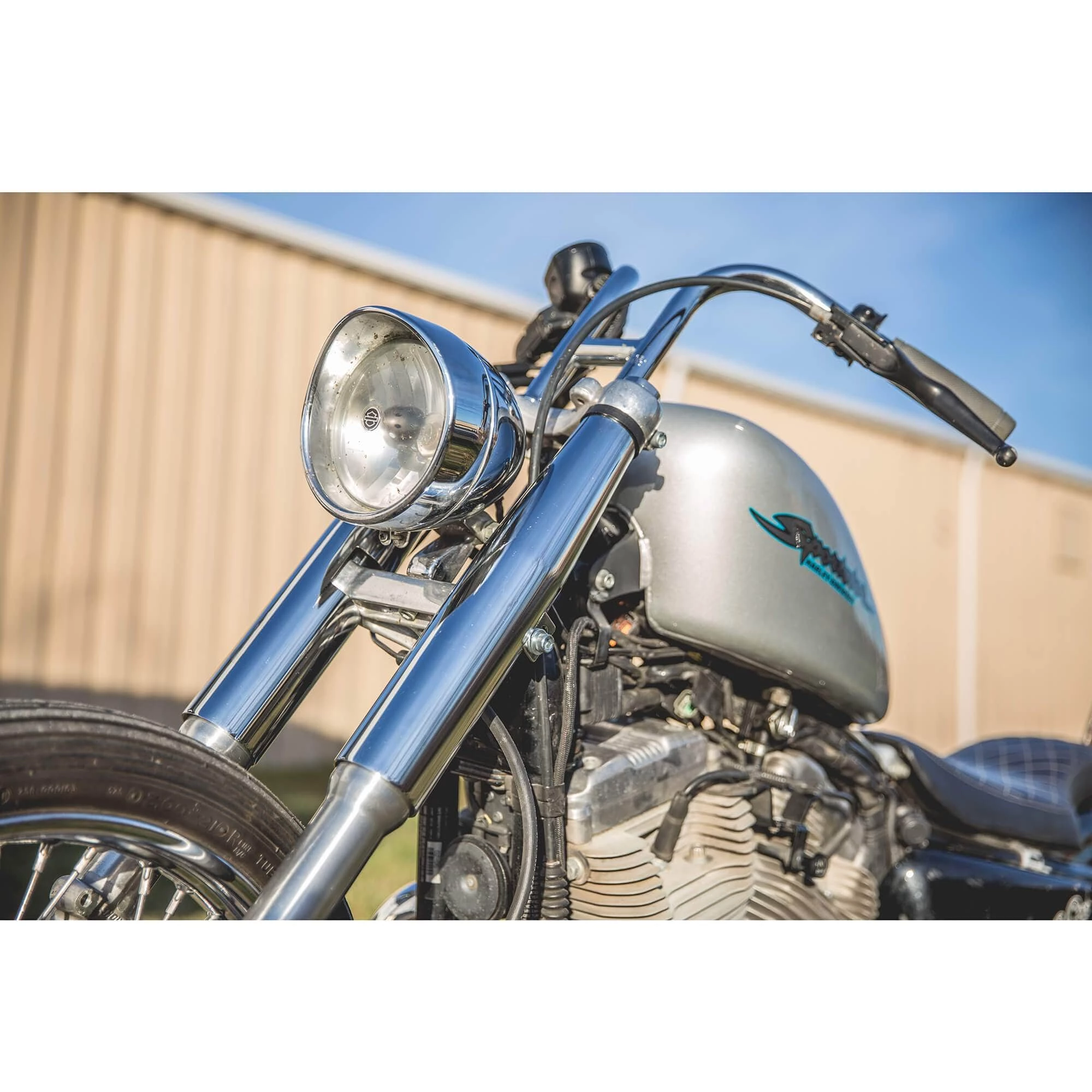 Lowbrow Customs 39mm Fork Shrouds - Raw Steel - Harley-Davidson Sportsters 12 Lowbrow Customs 39mm Fork Shrouds - Raw Steel - Harley-Davidson Sportsters - Image 12