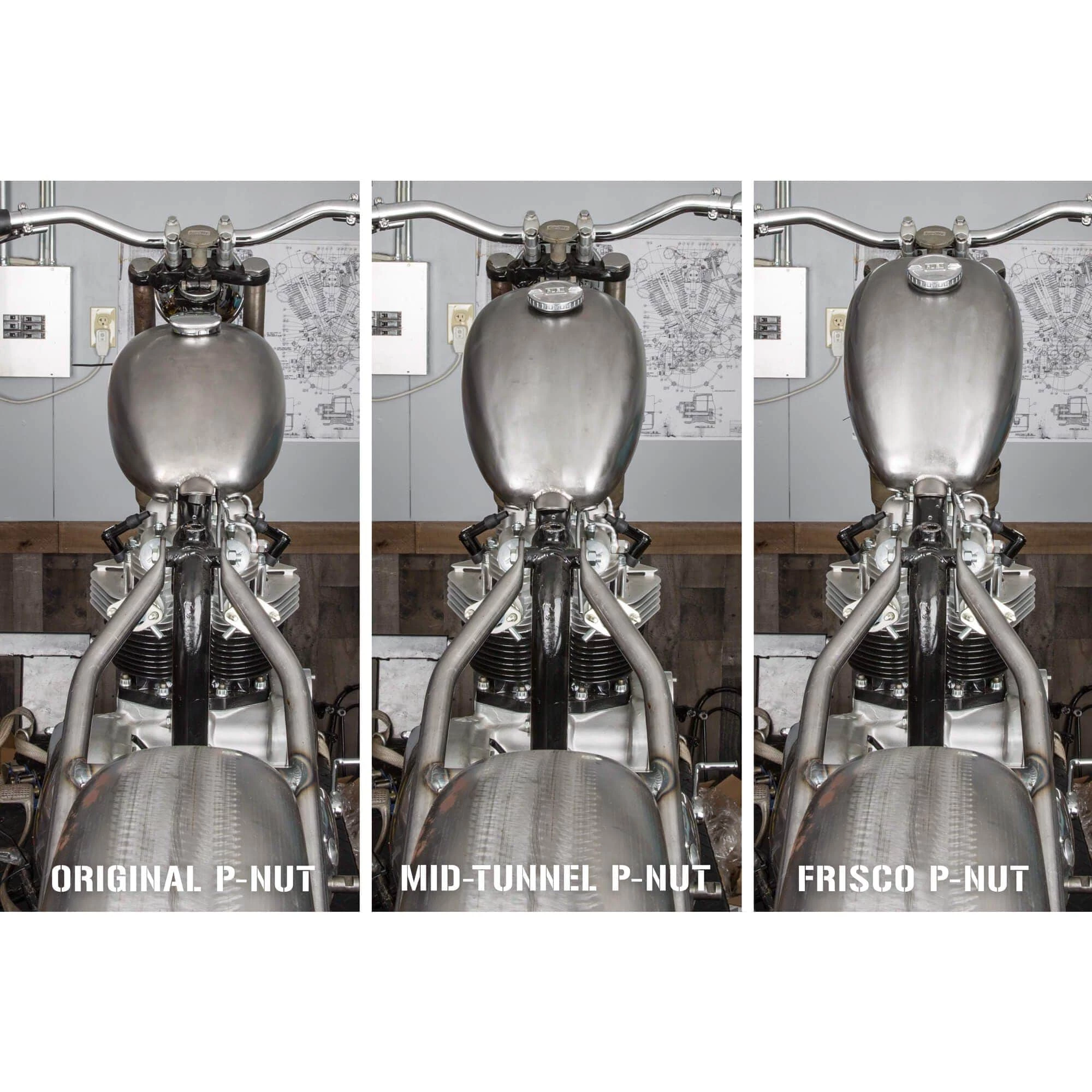 Lowbrow Customs Original P-Nut Tank Deep Tunnel Gas Tank 1.8 Gallon 12 Lowbrow Customs Original P-Nut Tank Deep Tunnel Gas Tank 1.8 Gallon - Image 12