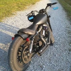 Lowbrow Customs Tsunami Fender - Raw Aluminum - 1994 - 2003 Sportsters -Biltwell Shop supplied colefostertank tsunmaifender forkshrouds 2 4